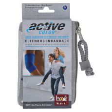 BORT ActiveColor Ellenbogenbandage M blau (PZN 06914451)