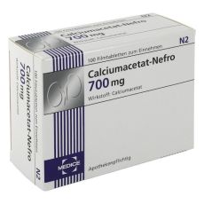 CALCIUMACETAT NEFRO 700 mg Filmtabletten (PZN 00434052)