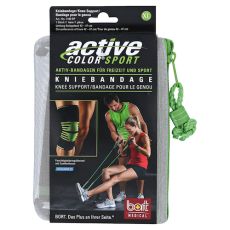 BORT ActiveColor Sport Kniebandage XL schw./grün (PZN 12573818)