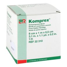 KOMPREX Schaumgummi Binde 8 cmx1 m Stärke 0,5 cm (PZN 00590964)