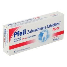 Pfeil Zahnschmerz-Tabletten forte 400mg (PZN 00410554)