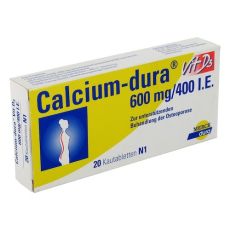 Calcium-dura Vit D3 600mg/400 I.E. (PZN 01845722)