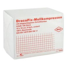 DRACOFIX OP-Kompressen 10x10 cm unsteril 8fach (PZN 01980621)