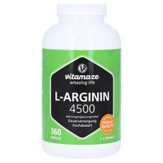 L-ARGININ HOCHDOSIERT 4.500 mg Kapseln (PZN 12580534)