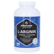 L-ARGININ 750 mg hochd.+Piperin+Vitamine Kapseln (PZN 13815324)