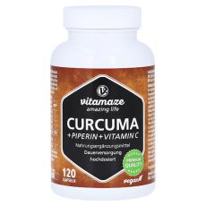 CURCUMA+PIPERIN+Vitamin C vegan Kapseln (PZN 12580511)
