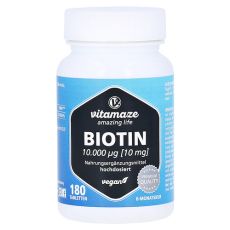 BIOTIN 10 mg hochdosiert vegan Tabletten (PZN 16018634)