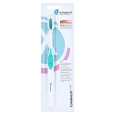 MIRADENT Carebrush ortho Zahnbürste weiß/grün (PZN 15308554)