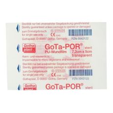 GOTA-POR PU Wundfilm 7,2x5 cm steril Pflaster (PZN 03942122)
