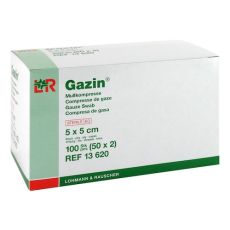 GAZIN Mullkomp.5x5 cm steril 8fach (PZN 03449048)