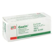 GAZIN Mullkomp.5x5 cm unsteril 8fach Op (PZN 03959358)