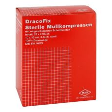DRACOFIX PEEL Kompressen 10x10 cm steril 8fach (PZN 03388111)