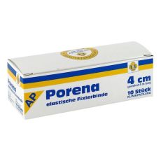 PORENA elast.Mullbinde 4 cm weiß o.Cello (PZN 03289604)
