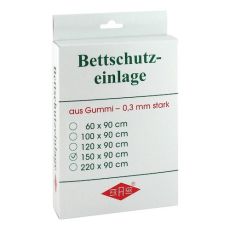 BETTEINLAGE Gummiplatte 0,3 mm 90x150 cm weiß (PZN 03173876)