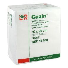 GAZIN Mullkomp.10x20 cm unsteril 12fach Op (PZN 03959453)