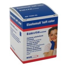 ELASTOMULL haft color 6 cmx4 m Fixierb.blau (PZN 03393187)