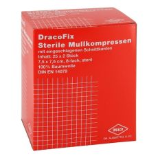 DRACOFIX PEEL Kompressen 7,5x7,5 cm steril 8fach (PZN 03388105)