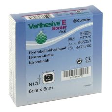 VARIHESIVE E Border 6x6 cm HKV hydroaktiv (PZN 04474700)