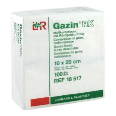 GAZIN Mullkomp.10x20 cm unsteril 12fach RK (PZN 03959542)