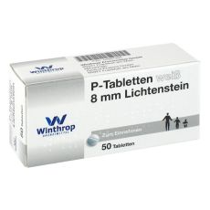 P TABLETTEN weiß 8 mm (PZN 04997390)