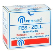 ZELLSTOFFTUPFER FES ZELL 4x5 cm hochgebleicht (PZN 08851186)
