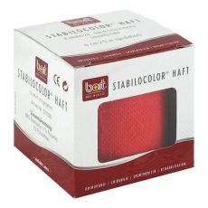 BORT StabiloColor haft Binde 6 cm rot (PZN 08829407)