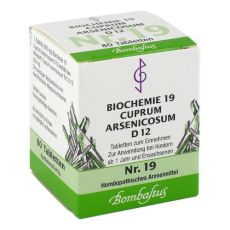 BIOCHEMIE 19 Cuprum arsenicosum D 12 Tabletten (PZN 04325087)