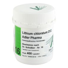 BIOCHEMIE Adler 16 Lithium chloratum D 12 Tabl. (PZN 02730576)