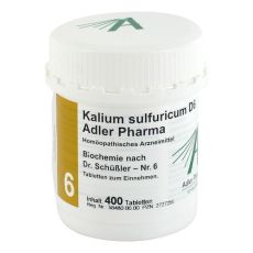 BIOCHEMIE Adler 6 Kalium sulfuricum D 6 Tabletten (PZN 02727255)