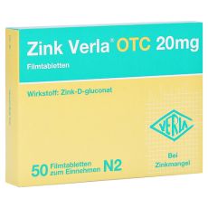 Zink Verla OTC 20mg (PZN 03000532)