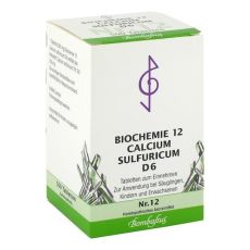 BIOCHEMIE 12 Calcium sulfuricum D 6 Tabletten (PZN 01073923)