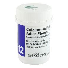 BIOCHEMIE Adler 12 Calcium sulfuricum D 6 Tabl. (PZN 00833390)