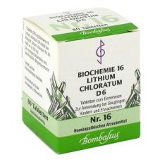 BIOCHEMIE 16 Lithium chloratum D 6 Tabletten (PZN 04324811)