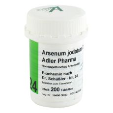 BIOCHEMIE Adler 24 Arsenum jodatum D 12 Tabletten (PZN 00833556)