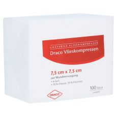VLIESSTOFF-KOMPRESSEN 7,5x7,5 cm unsteril (PZN 00571406)