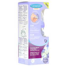 LANSINOH Weithalsflasche Glas 160 ml mit Sauger S (PZN 13169717)