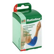 RATIOLINE acute Fixierbinde kohäsiv 8 cmx4 m blau (PZN 02684178)