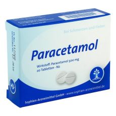Paracetamol 500mg Sophien (PZN 01679407)