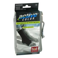 BORT ActiveColor Knöchelbandage M schwarz (PZN 06914847)