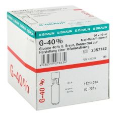 GLUCOSE 40% B.Braun Mini Plasco connect Inf.-L.-K. (PZN 03159304)