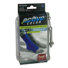 BORT ActiveColor Knöchelbandage L blau (PZN 06914764)