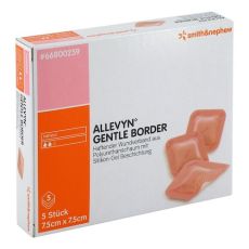 ALLEVYN Gentle Border 7,5x7,5 cm Schaumverb. (PZN 06087427)