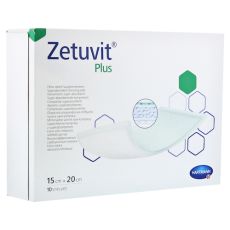 ZETUVIT Plus extrastarke Saugkompr.steril 15x20 cm (PZN 11554730)