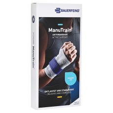 MANUTRAIN Handgelenkbandage links Gr.5 schwarz (PZN 07552398)