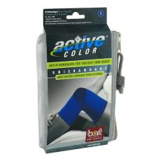 BORT ActiveColor Kniebandage S blau (PZN 06914698)