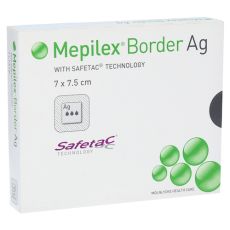 MEPILEX Border Ag Schaumverb.7x7,5 cm steril (PZN 11195219)