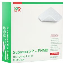 SUPRASORB P+PHMB Schaumverband 10x10 cm (PZN 11596800)