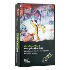 BORT ManuBasic Sport Bandage li.M schw./grün (PZN 02740178)