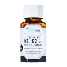 NATURAFIT Vitamin D3+K2 MK-7 superior absorb.Kaps. (PZN 16122449)