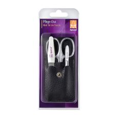 APOLINE Manicure Etui 3teilig schwarz (PZN 11291644)